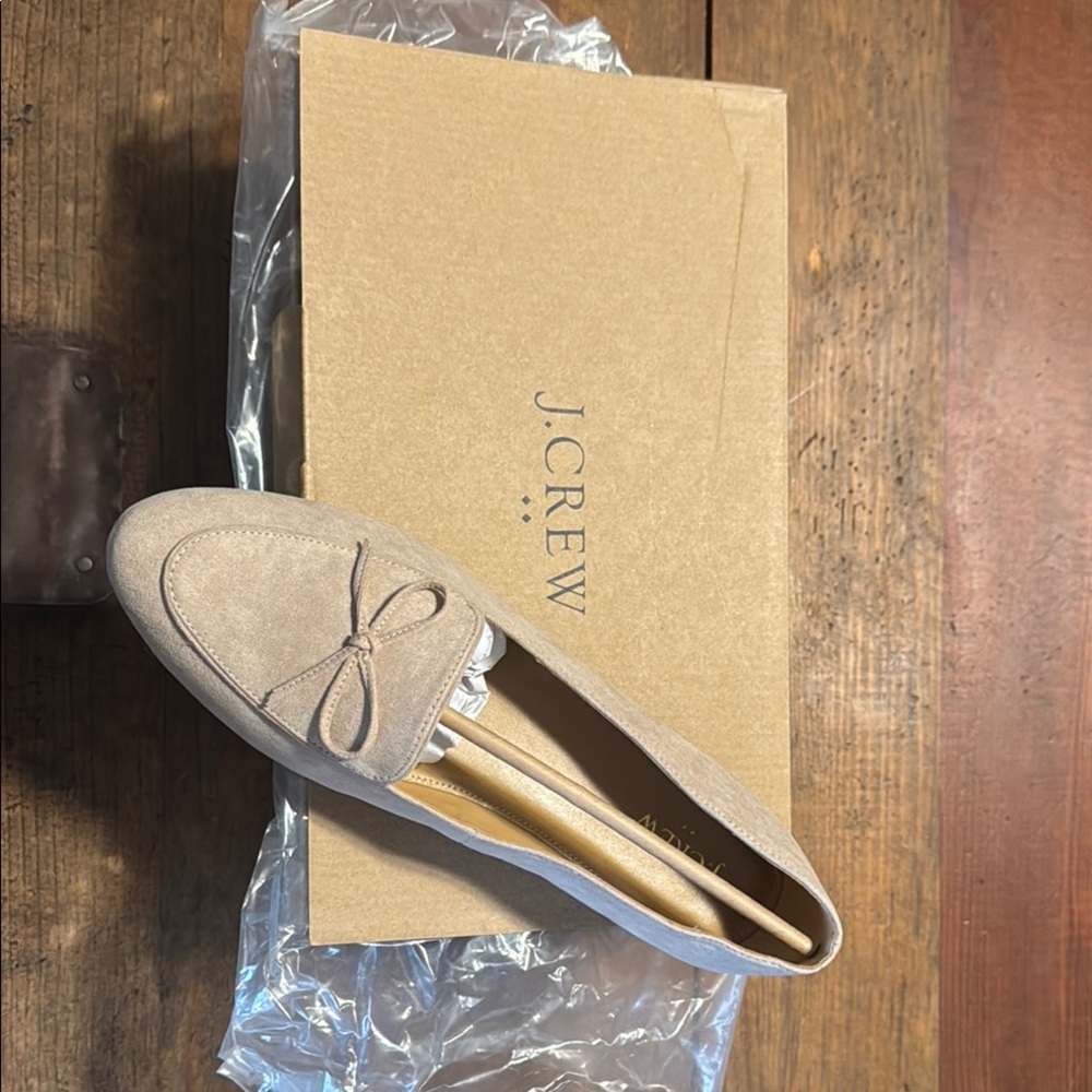 J. Crew Beige Suede Loafers